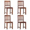 vidaXL Sillas de comedor 4 unidades madera maciza de mango