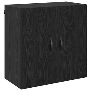 vidaXL Armario de pared Roble Negro 60 x 31 x 60 cm