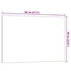 vidaXL Pizarra magn&eacute;tica de pared vidrio templado blanco 80x60 cm
