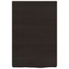 vidaXL Estante pared madera roble tratada marr&oacute;n oscuro 40x60x(2-6) cm