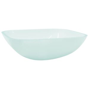 vidaXL Lavabo de vidrio esmerilado 42x42x14 cm
