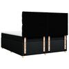 vidaXL Cama box spring con colch&oacute;n tela negro 200x200 cm