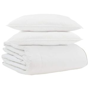 vidaXL Edred&oacute;n de Invierno con almohada 3 pcs Pluma de pato