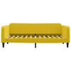 vidaXL Sof&aacute; cama sin colch&oacute;n terciopelo amarillo 90x200 cm