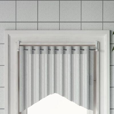 vidaXL Rieles de cortina 2 uds aluminio blanco y plateado 60-105 cm