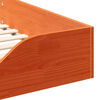 vidaXL Estructura de cama Marrón cera 90 x 220 cm
