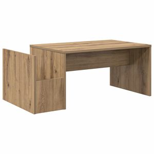 vidaXL Mesa de Caf&eacute; Roble artisan 90 x 45 x 35 cm Madera de ingenier&iacute;a