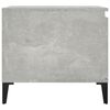 vidaXL Mesa de centro madera contrachapada gris hormigón 100x50x45 cm