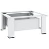 vidaXL Soporte pedestal para lavadora con cajón blanco