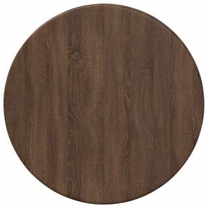 vidaXL Encimera Marr&oacute;n roble &Oslash; 30 x 1,5 cm Madera de ingenier&iacute;a
