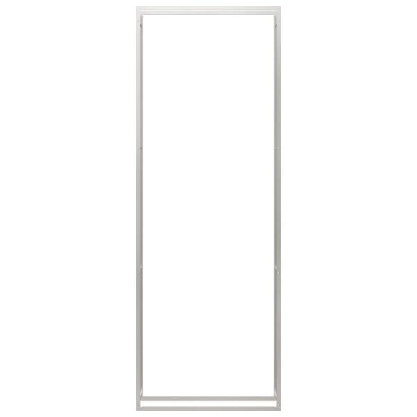 vidaXL Estante para le&ntilde;a acero inoxidable 110x28x312 cm