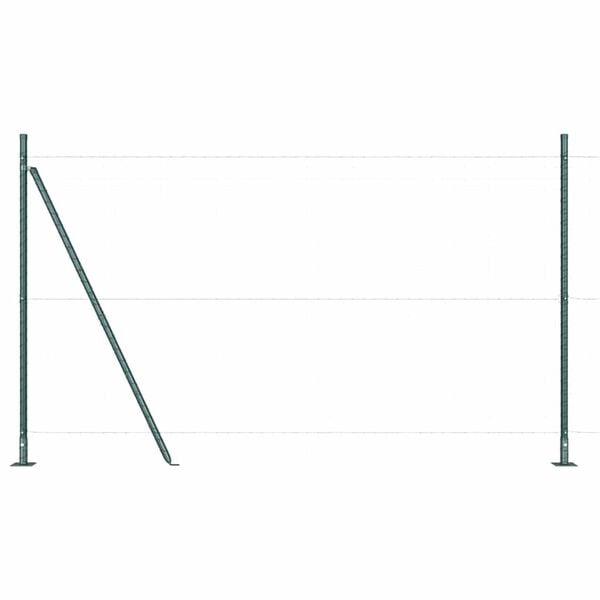 vidaXL Poste de Valla 26 pcs Gris 3,2 x 3,2 x 88,5 cm