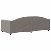 vidaXL Sof&aacute; cama sin colch&oacute;n tela taupe 90x200 cm