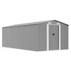 vidaXL Caseta de jard&iacute;n metal gris 257x489x181 cm