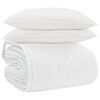 vidaXL Juego de Edred&oacute;n con almohada 3 uds. Pluma de pato