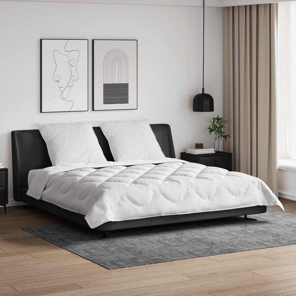 vidaXL Edred&oacute;n de todas las estaciones con almohada 3 pcs Microfibra