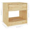 vidaXL Mesitas de noche 2 uds madera maciza de pino 40x31x40 cm