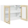 vidaXL Vitrina colgante "Lyon" roble Sonoma 80x31x60 cm madera de ingeniería