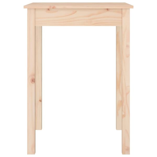 vidaXL Mesa de comedor madera maciza de pino 55x55x75 cm
