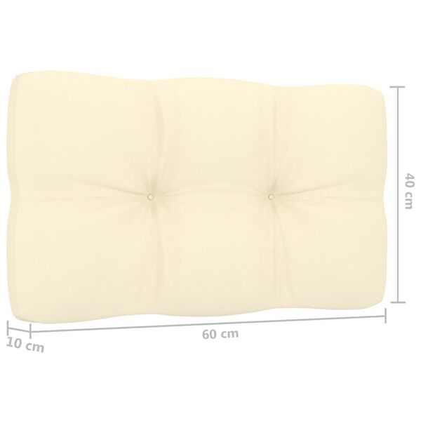 vidaXL Banco de esquina de jard&iacute;n y cojines pino impregnada 239 cm