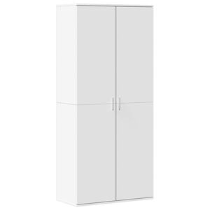 vidaXL Zapatero de madera de ingenier&iacute;a blanco 80x39x178 cm