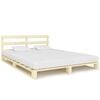 vidaXL Estructura cama palets sin colch&oacute;n madera maciza pino 140x200cm