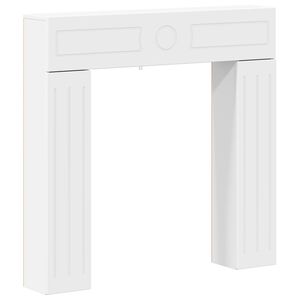 vidaXL Marco de chimenea Blanco 102 x 18 x 100,5 cm