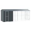 vidaXL Jaula para Aves Antracita 645 x 208 x 247 cm Acero Galvanizado