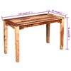 vidaXL Mesa de comedor de madera maciza de acacia 120x60x76 cm