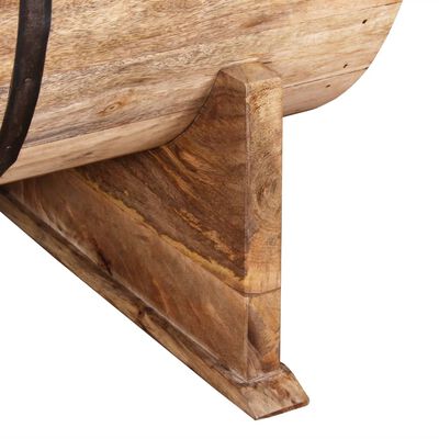 vidaXL Mesa de centro de madera maciza de mango 88x50x40 cm