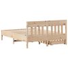 vidaXL Estructura de cama sin colch&oacute;n madera de pino maciza 120x200 cm