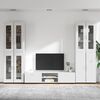 vidaXL Conjunto de mueble de TV FLORIN brillante Madera de ingenier&iacute;a