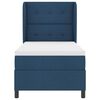 vidaXL Cama tipo Box Spring con colch&oacute;n Azul 90 x 200 cm tela