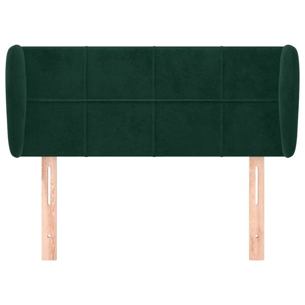 vidaXL Cabecero de terciopelo verde oscuro 83x23x78/88 cm