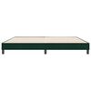 vidaXL Estructura cama sin colch&oacute;n terciopelo verde oscuro 180x220 cm