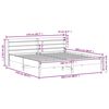 vidaXL Cama sin colch&oacute;n madera maciza de pino marr&oacute;n cera 200x200 cm