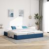 vidaXL Estructura de cama otomana sin colch&oacute;n tela azul 180x200cm