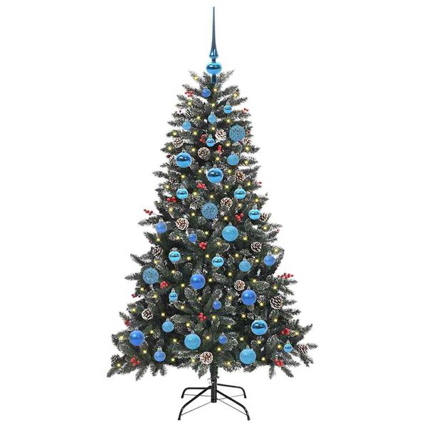 vidaXL &Aacute;rbol de Navidad artificial Verde 150 cm PVC, Pl&aacute;stico y Acero