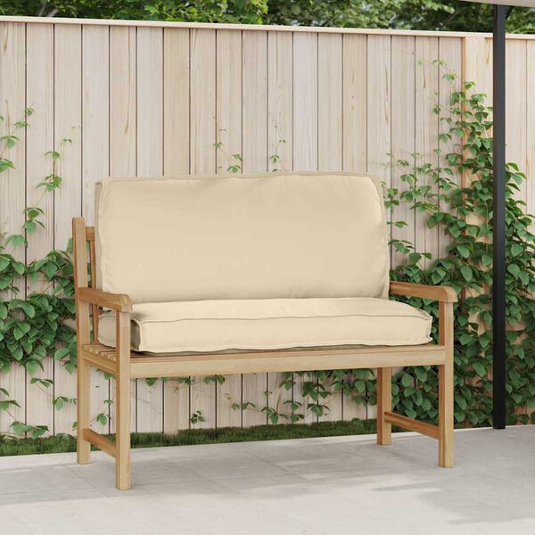 vidaXL Coj&iacute;n de pal&eacute; para asiento / respaldo Beige 120 x 50 x 12 cm