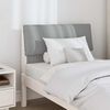 vidaXL Cabecero tapizado Gris Claro 75 cm Madera de pino macizo