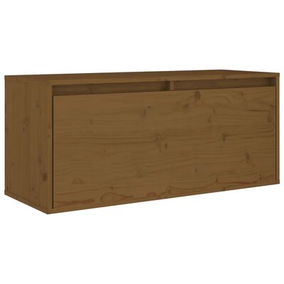 vidaXL Muebles para TV 5 piezas madera maciza de pino marrón miel