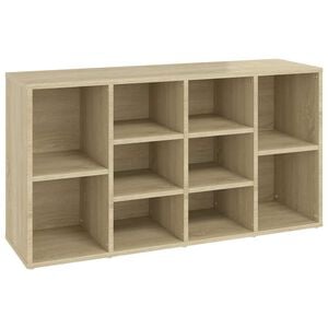 vidaXL Zapatero contrachapada color roble 103x30x55 cm