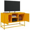 vidaXL Mueble para TV de acero amarillo mostaza 100,5x39x60,5 cm