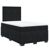 vidaXL Cama box spring con colch&oacute;n terciopelo negro 120x200 cm