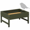 vidaXL Comedero para Aves Verde Oliva 80 x 28 x 13.5 cm