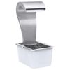 vidaXL Cascada de jard&iacute;n acero inoxidable plateado 52,4x34,2x82 cm