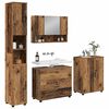 vidaXL Juego de muebles de ba&ntilde;o con caj&oacute;n 4 pcs Madera Vieja