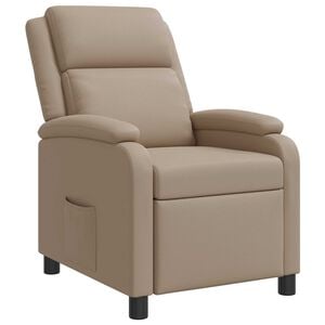 vidaXL Recliner Capuchino Cuero sint&eacute;tico