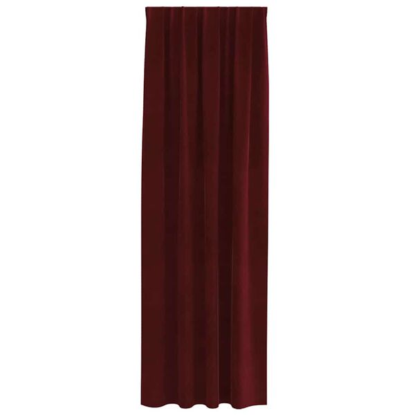 vidaXL Cortinas opacas 2 pcs Rojo vino 140 x 260 cm Terciopelo