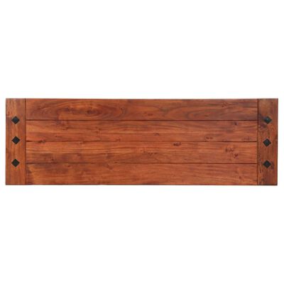 vidaXL Banco de madera maciza de acacia 110 cm